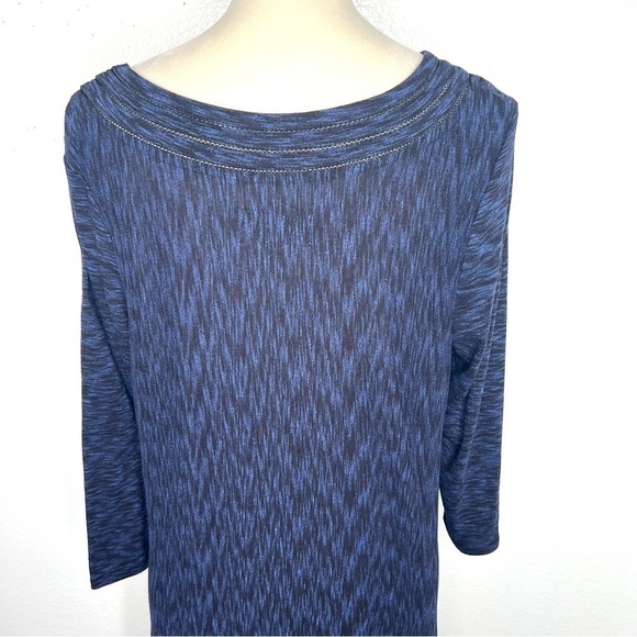 ANTHROPOLOGIE Saturday Sunday Narva Swing Dress Navy Blue Size Large - Picture 8 of 13